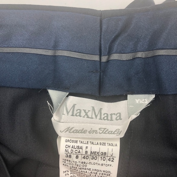 Max Mara Dark Navy Pants Sz. Euro 42 - Picture 2 of 2